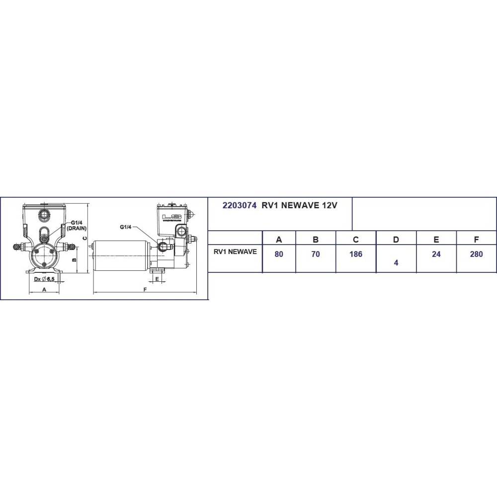 Ensemble linéaire 40ST16 NEWAVE 12V RI