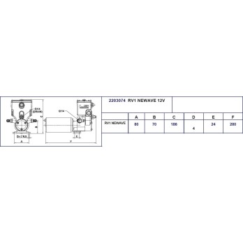 Ensemble linéaire 40ST16 NEWAVE 12V RI