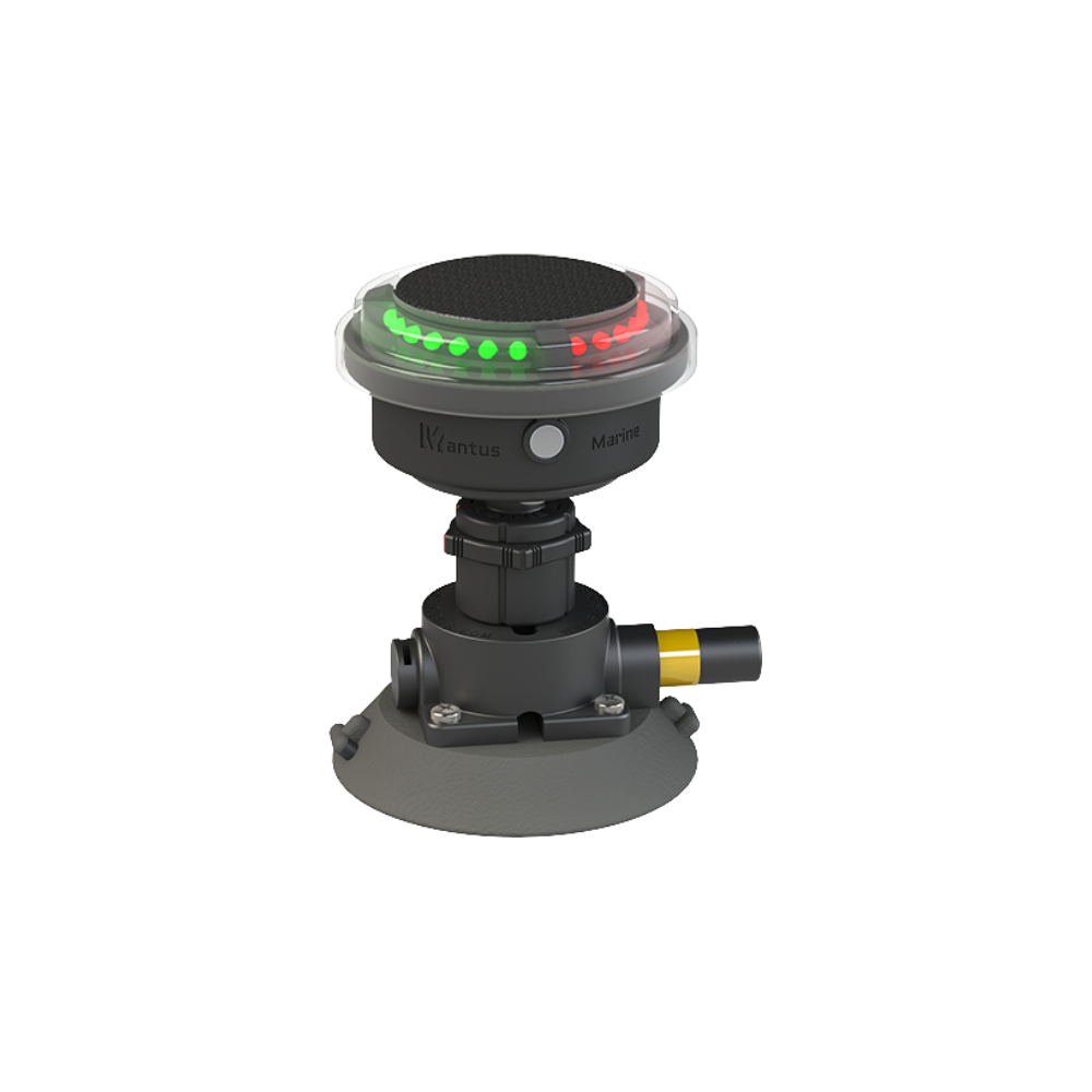 Feu de navigation tricolore Mantus avec base à ventouse NLBECSS