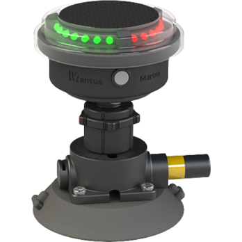 Feu de navigation tricolore Mantus avec base à ventouse NLBECSS
