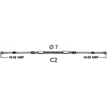 Câble de commande moteur ULTRAFLEX C2 1,5m / 5 feet 30107S