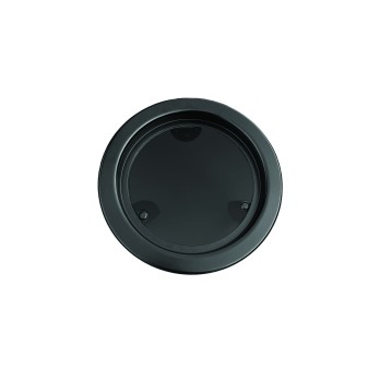 Hublot rond Ø250mm ouvrant Rutgerson - Inox noir - Cadre noir