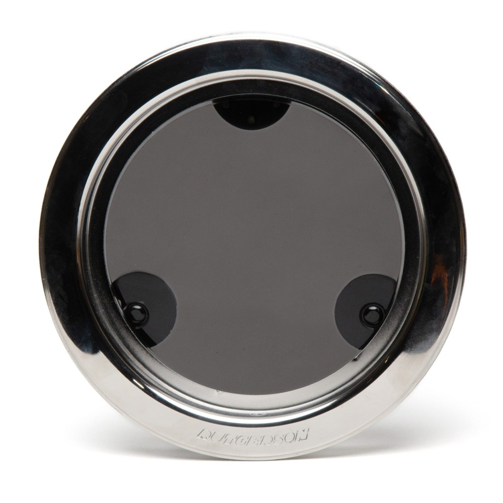 Hublot rond Ø250mm ouvrant Rutgerson - Inox poli - Cadre blanc