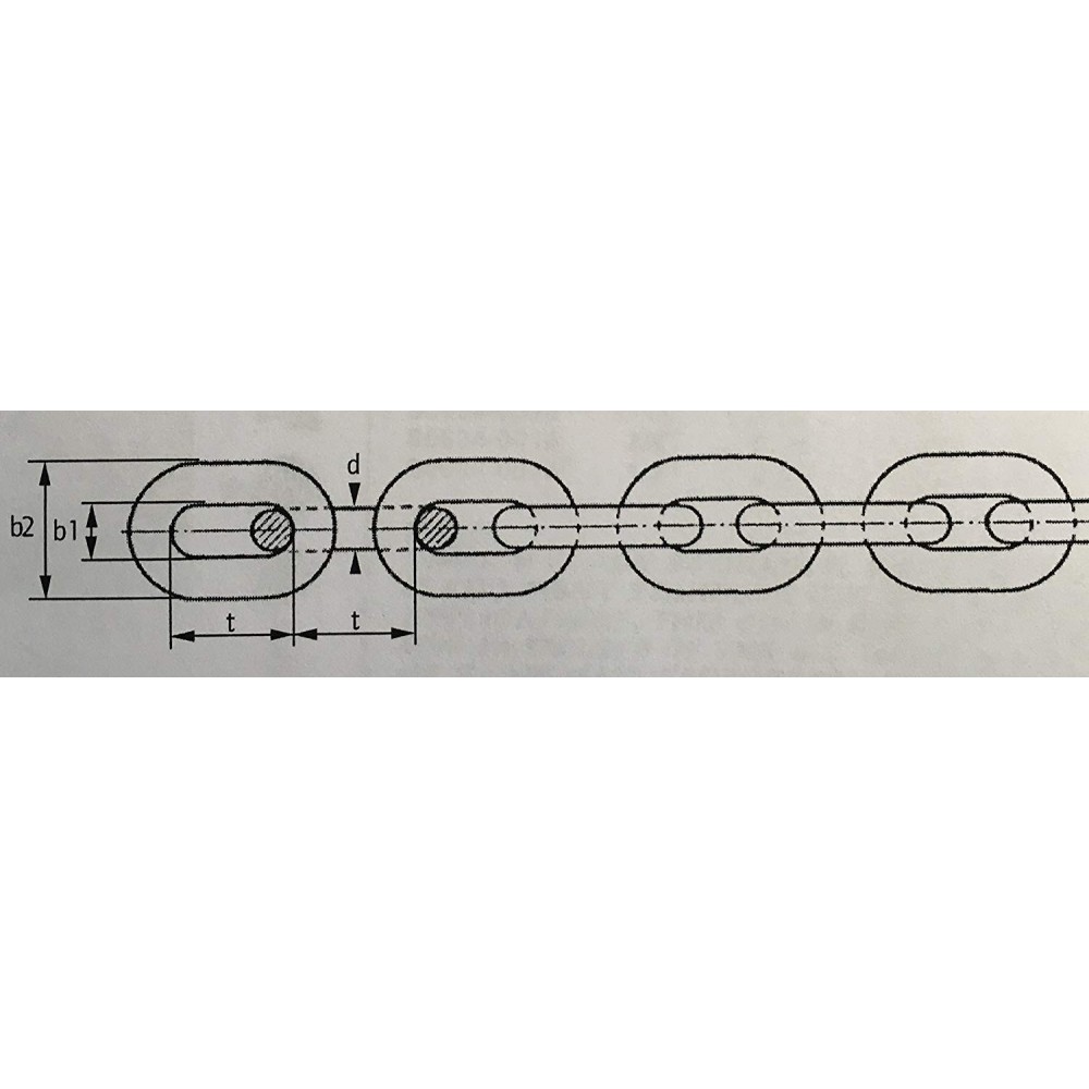 Chaîne inox CXI-8 CROMOX Ø8mm - Grade 60 Plus