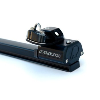 Système complet d'écoute de grand voile, rail de 32mm (coloris NOIR) Rutgerson