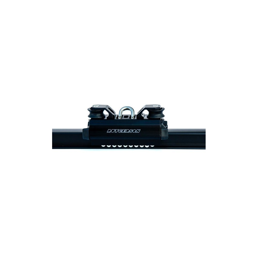 Système complet d'écoute de grand voile, rail de 32mm (coloris NOIR) Rutgerson