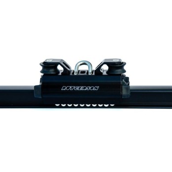 Système complet d'écoute de grand voile, rail de 32mm (coloris NOIR) Rutgerson