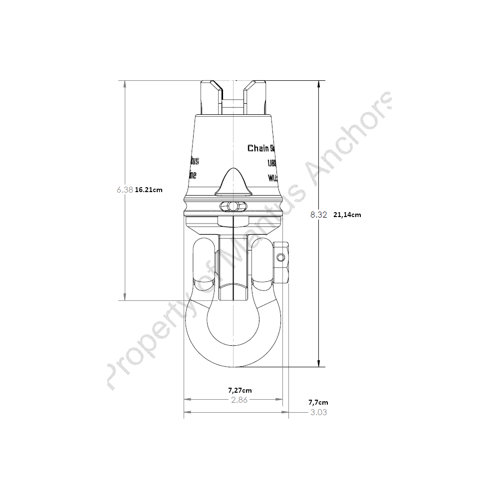 Stainless steel swivel mantus anchors